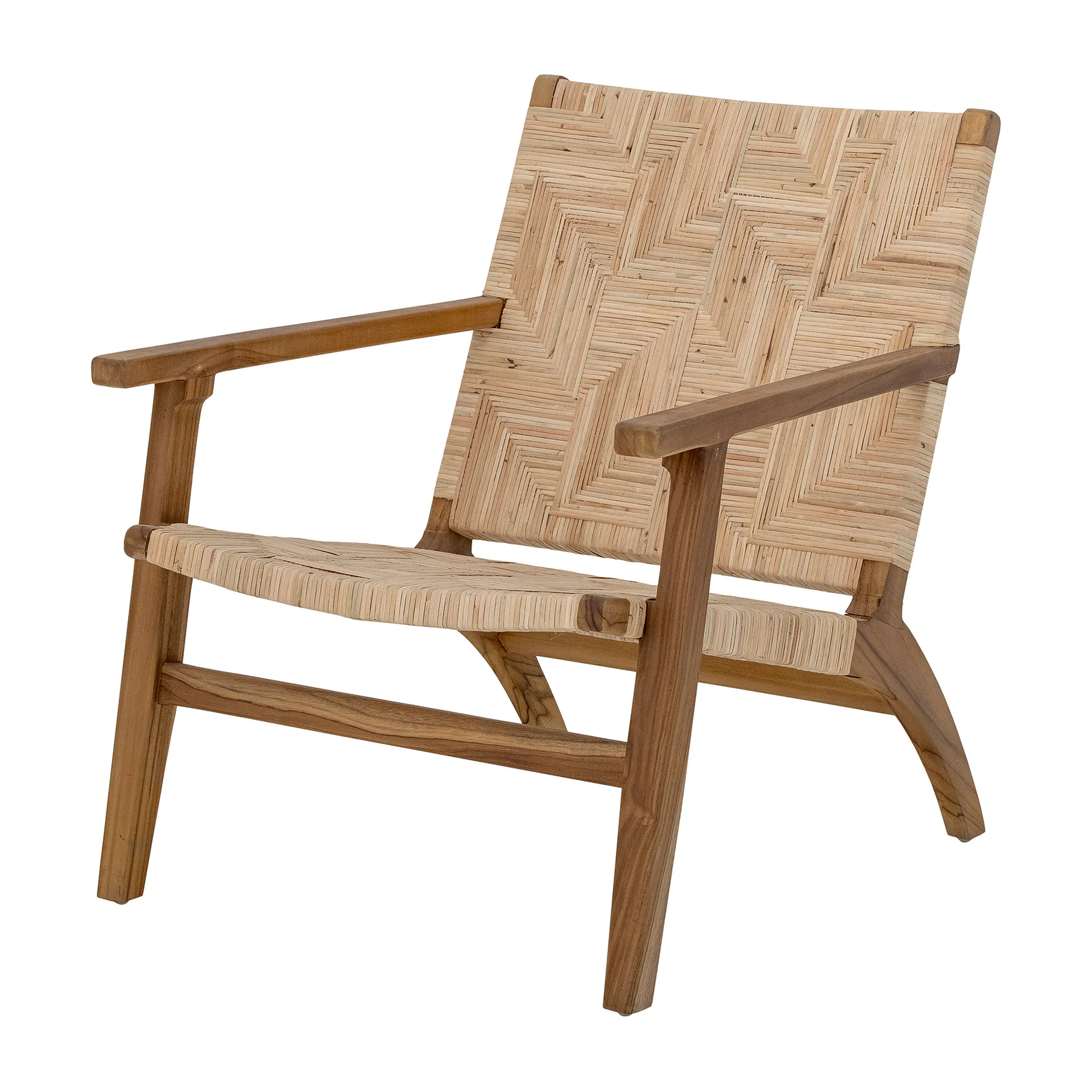 Mills loungetuoli rottinkia, Ruskea Bloomingville