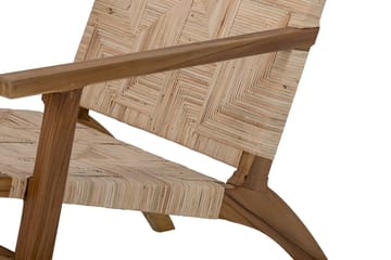 Mills loungetuoli rottinkia - Ruskea - Bloomingville