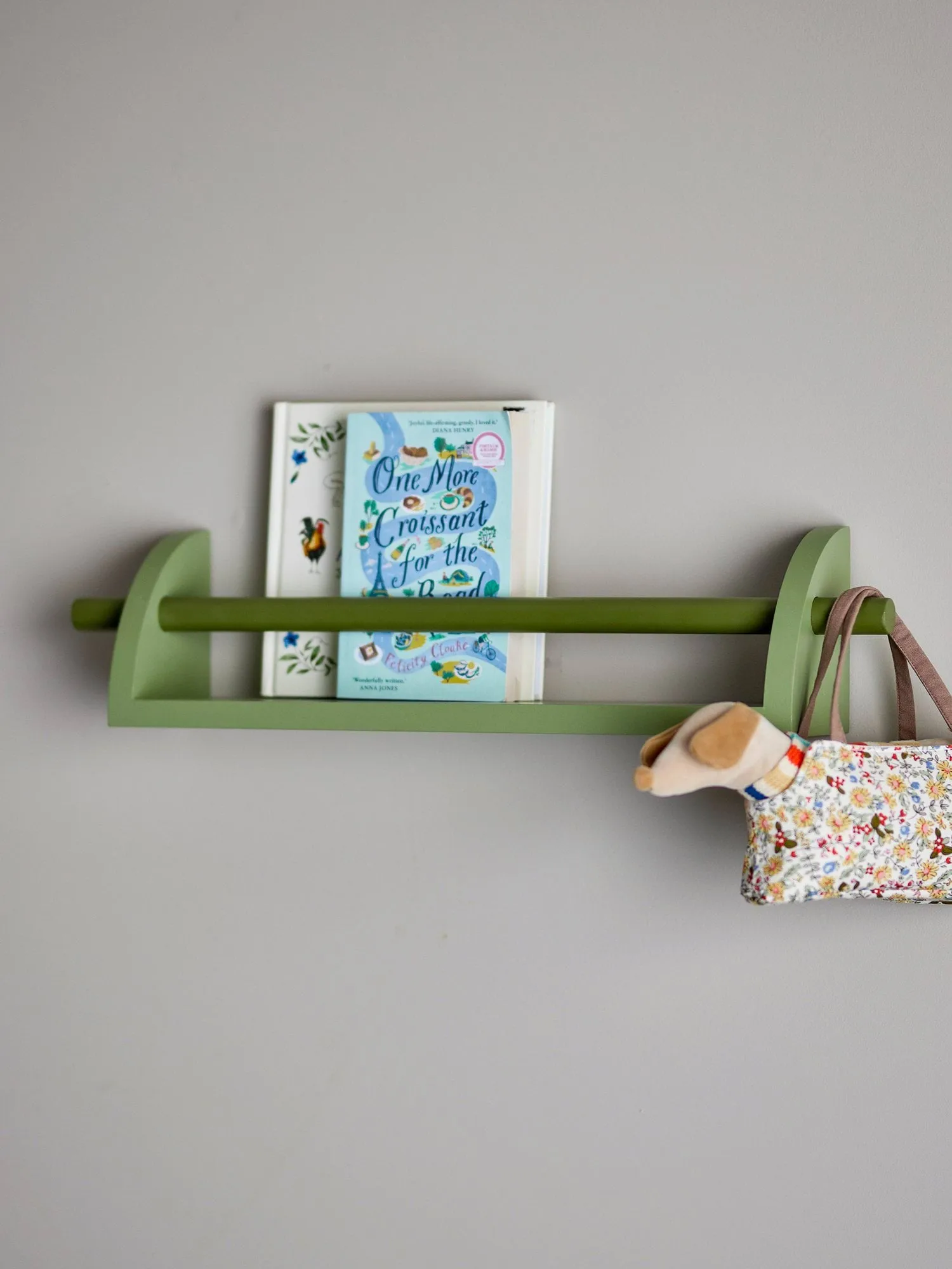 Mingus seinähylly 14x60 cm, Vihreä Bloomingville