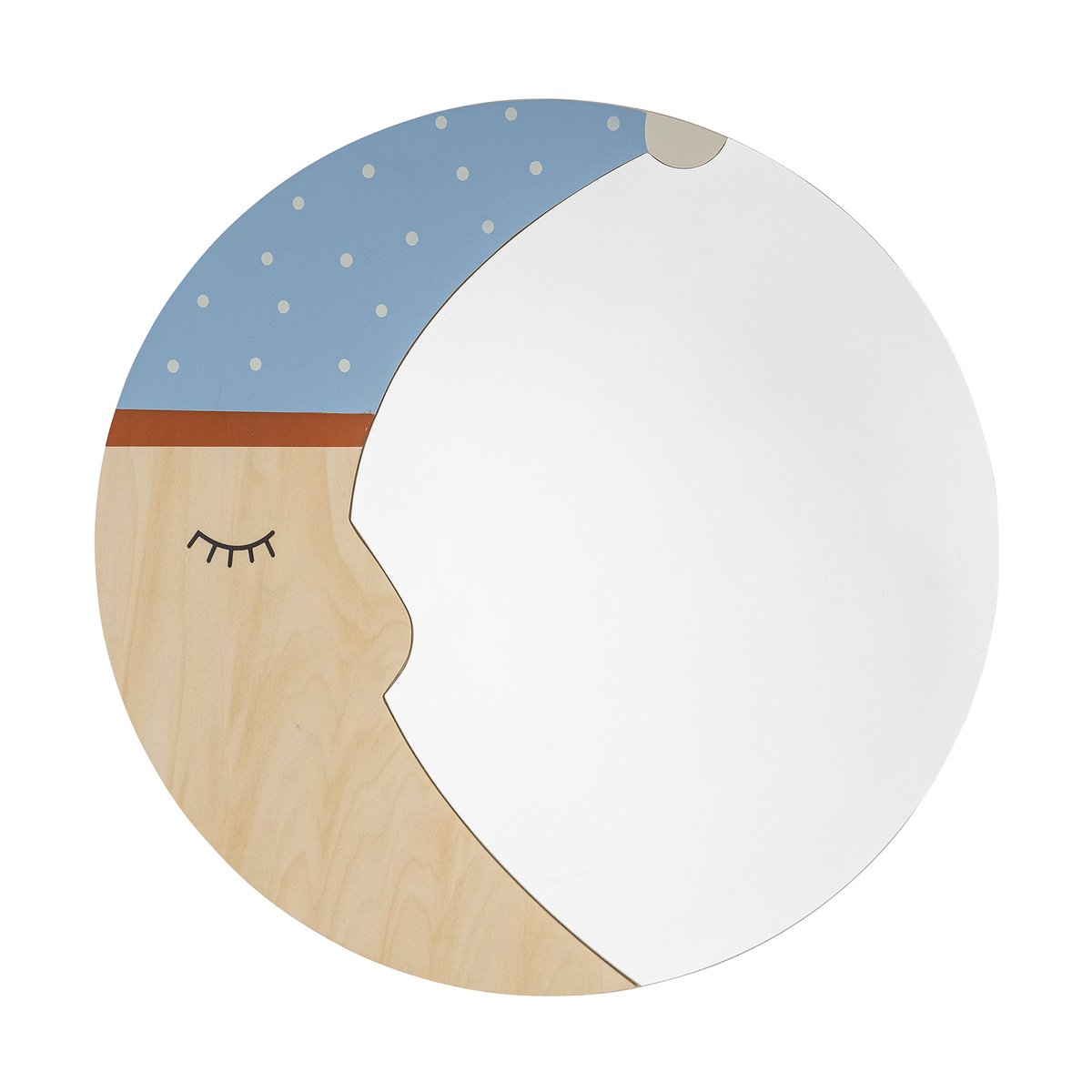 Bloomingville Moony peili 40 cm Nature moon | Skandinaavinen Sisustus | Seinäpeilit | Beige