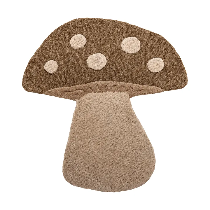 Mushroom matto - Ruskea, villa - Bloomingville