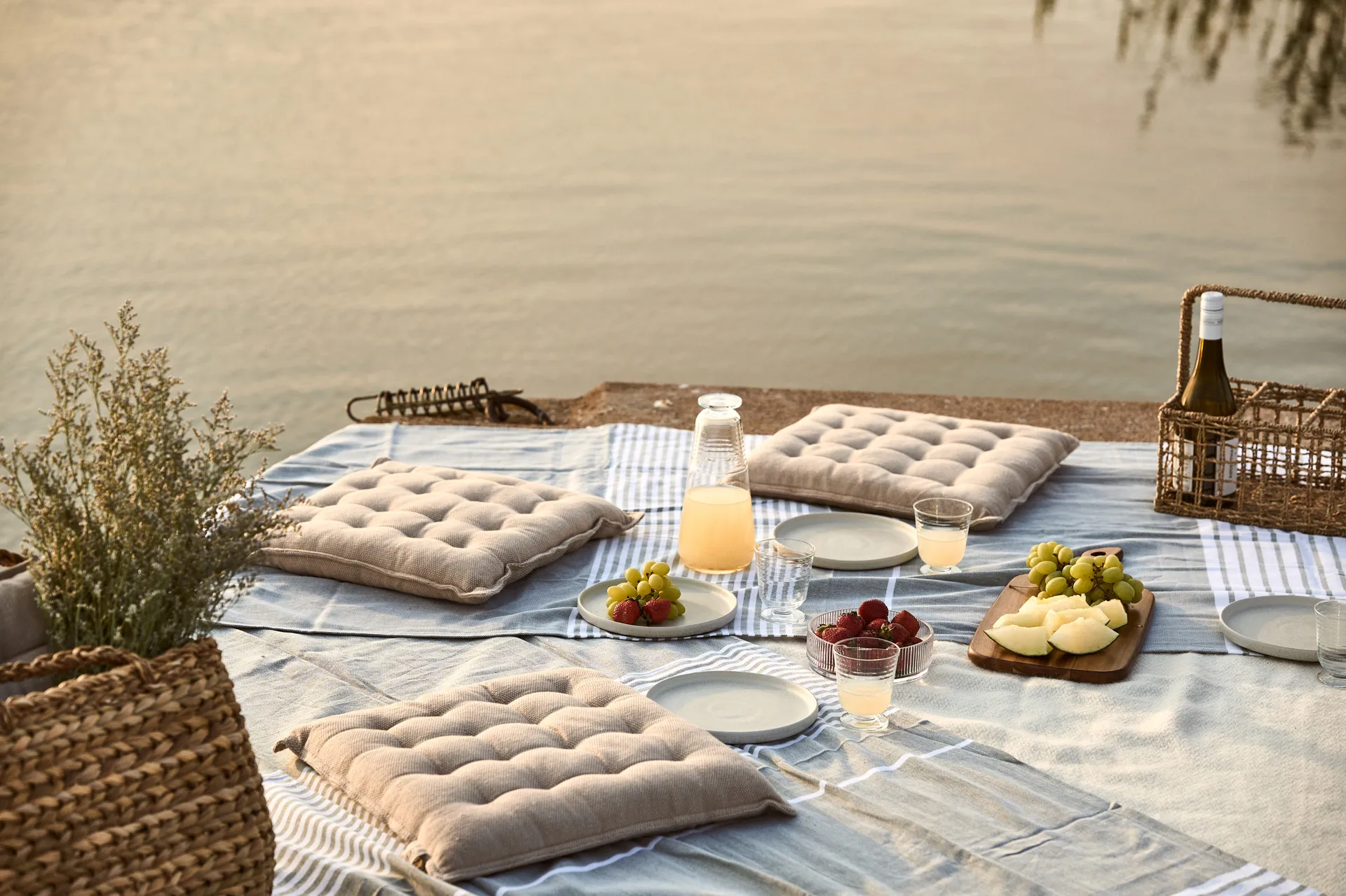 Nela säilytyskori 20 x 30 cm, Luonnonvärinen Bloomingville