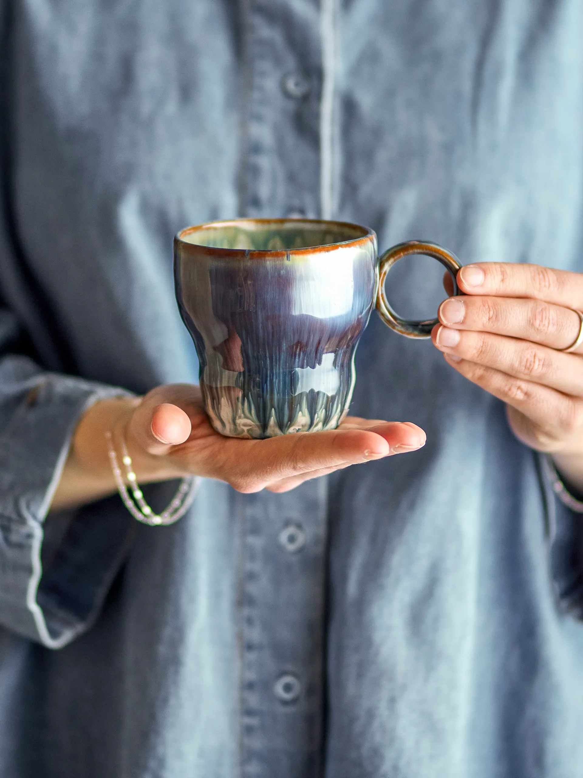 Nigel muki 4-pack, Sininen Bloomingville