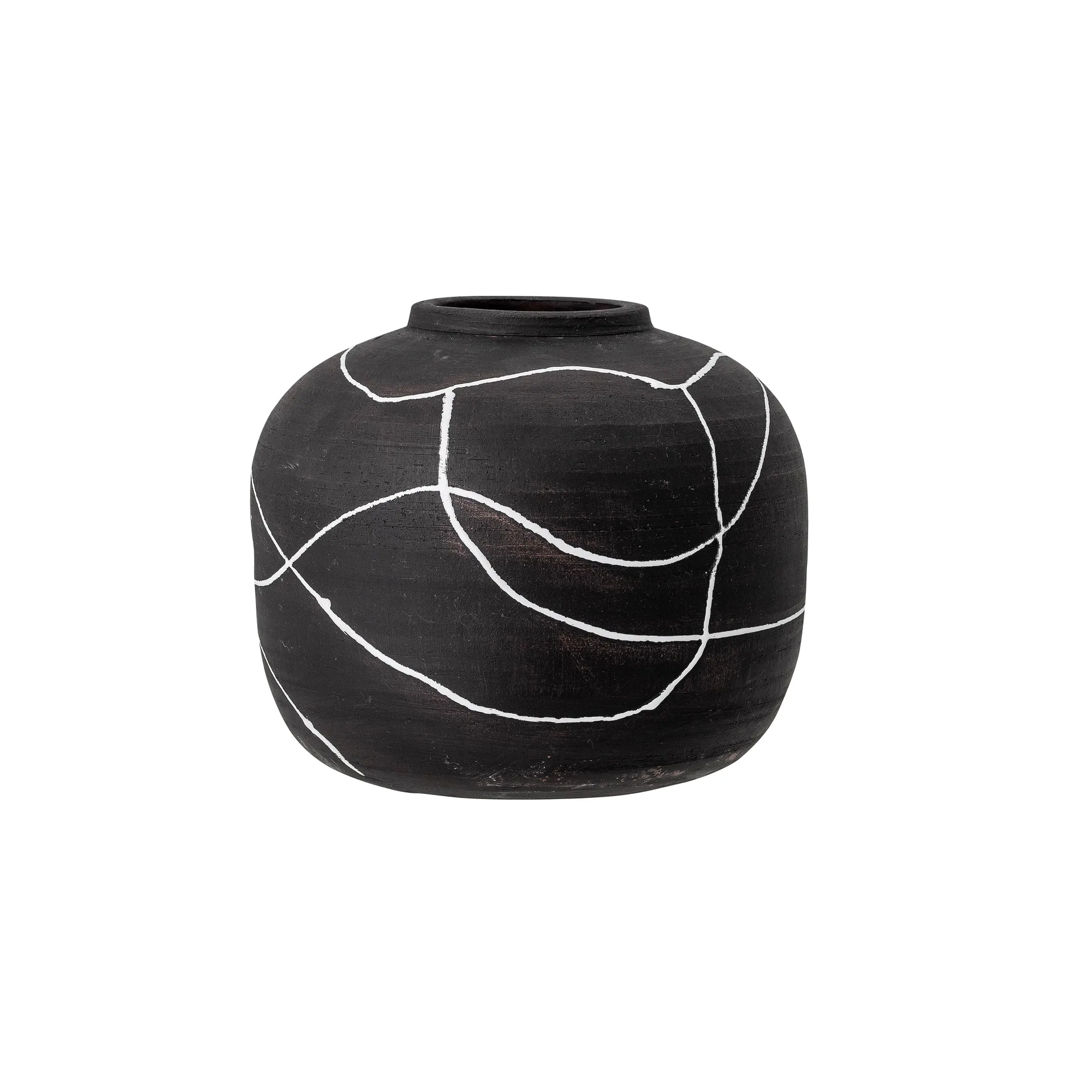 Niza maljakko terrakotta 16,5 cm, Musta Bloomingville