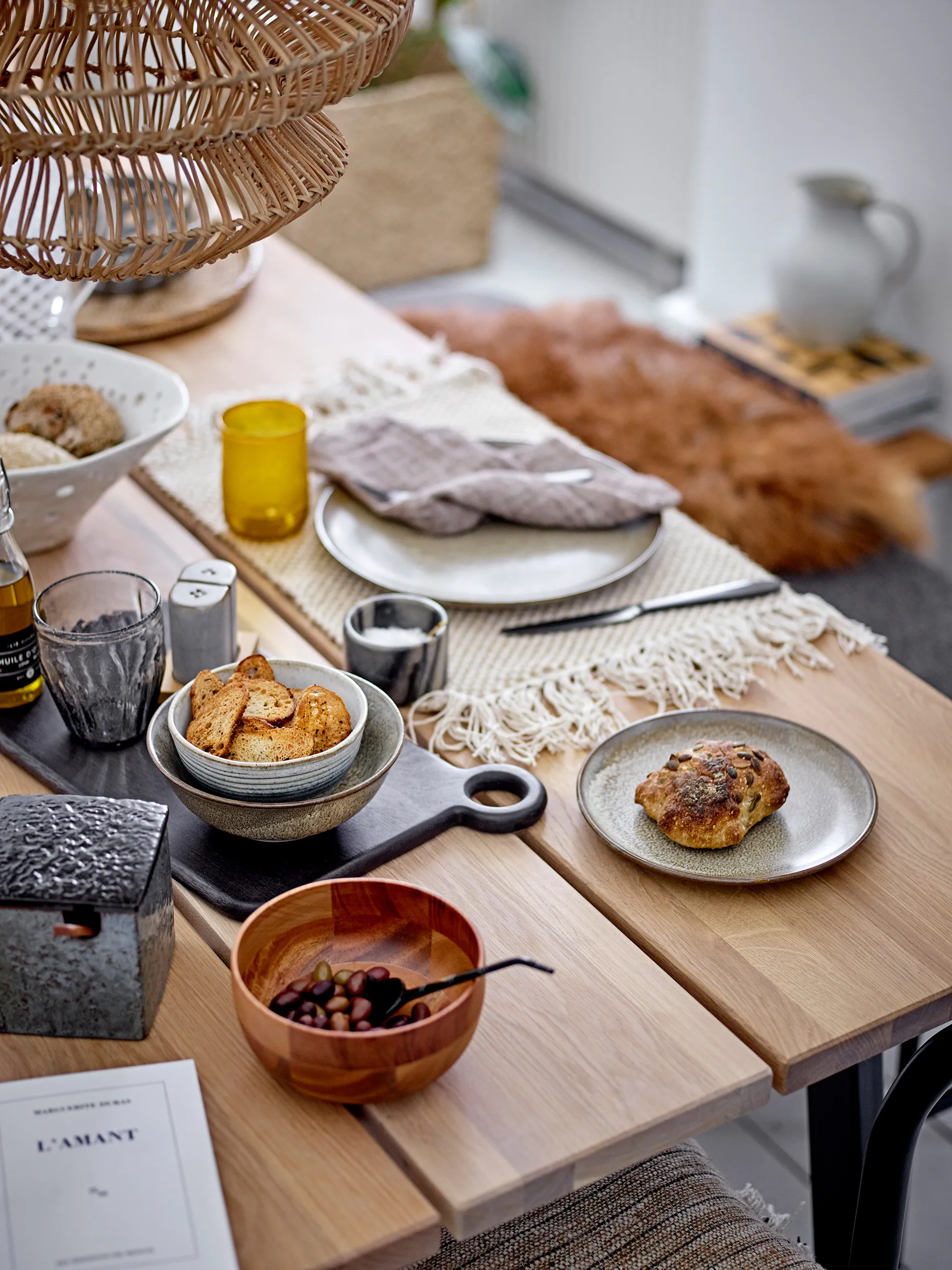 Nohr lautanen ruskea, Ø 28 cm Bloomingville