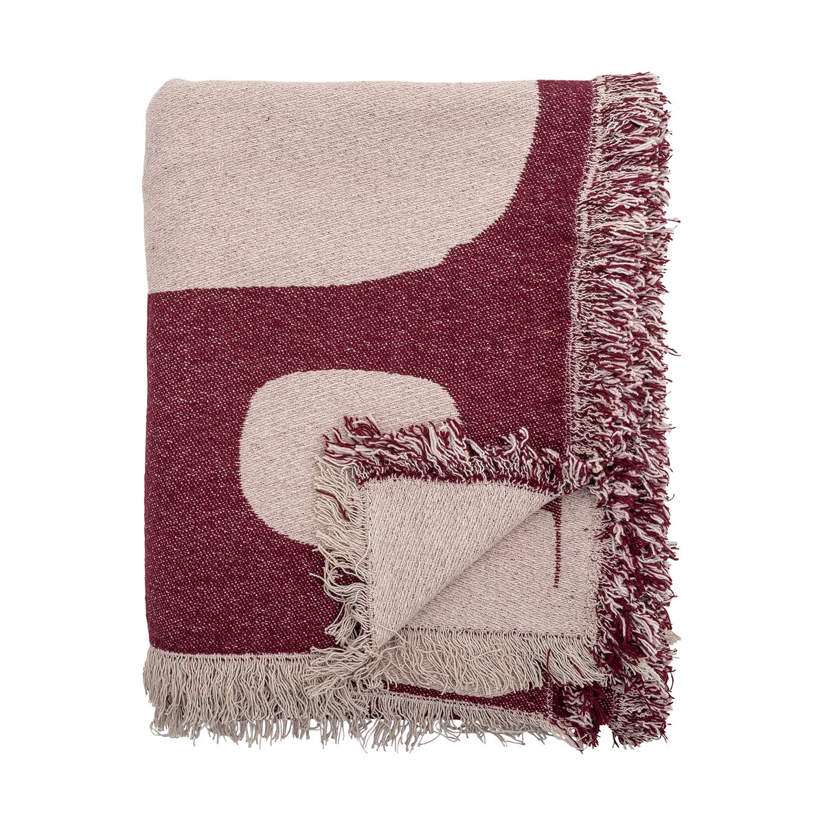 Bloomingville Olica torkkupeitto 130x160 cm Punainen