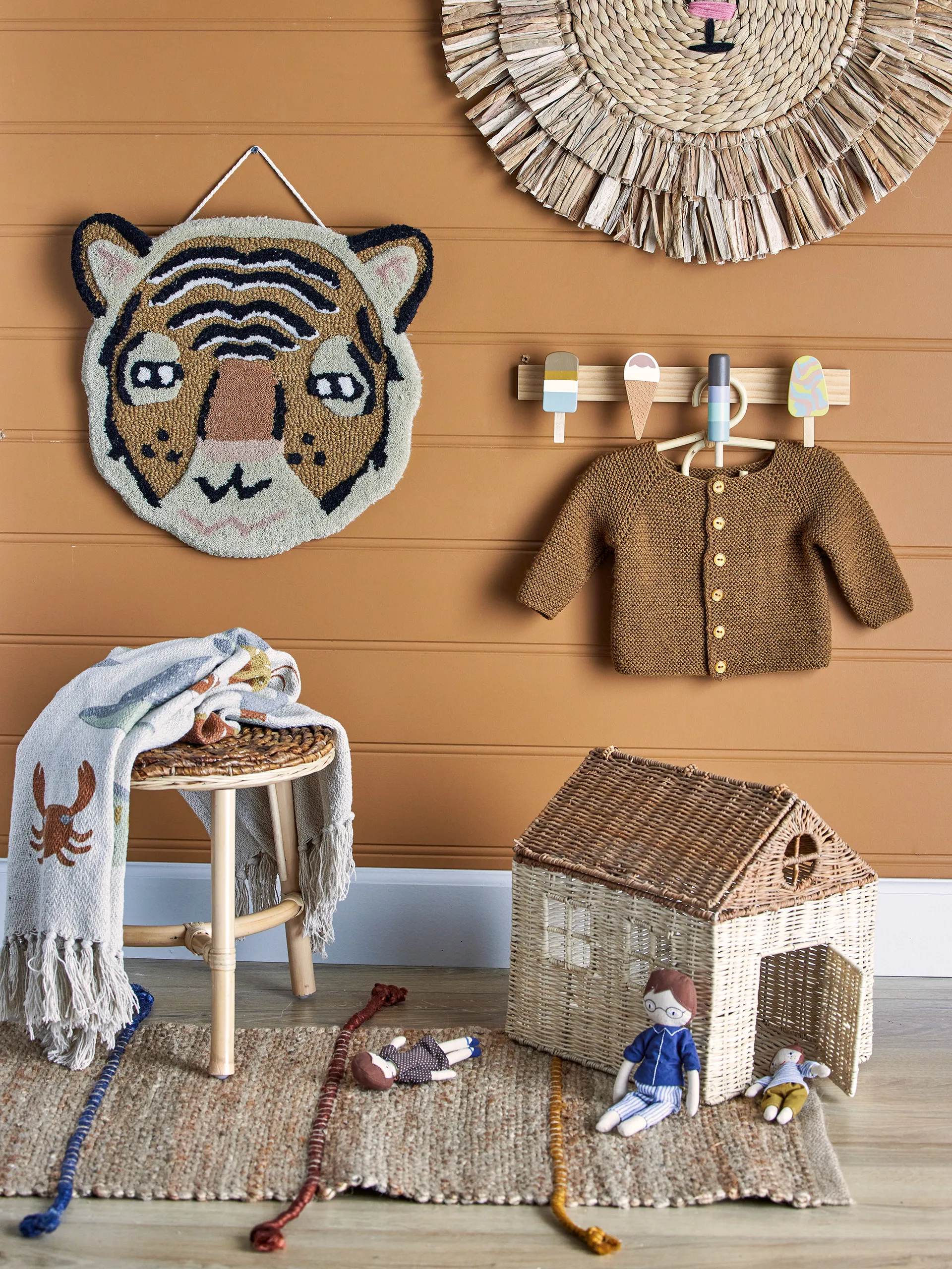 Pacey seinäkoriste Ø 40 cm, Tiikeri Bloomingville