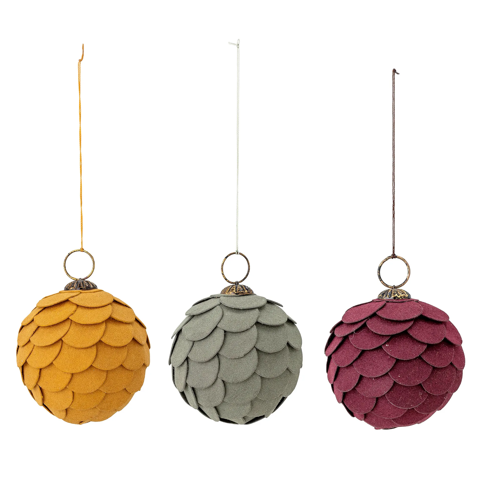 Pau joulukoriste Ø7,5 cm 3 osaa, Multi Bloomingville