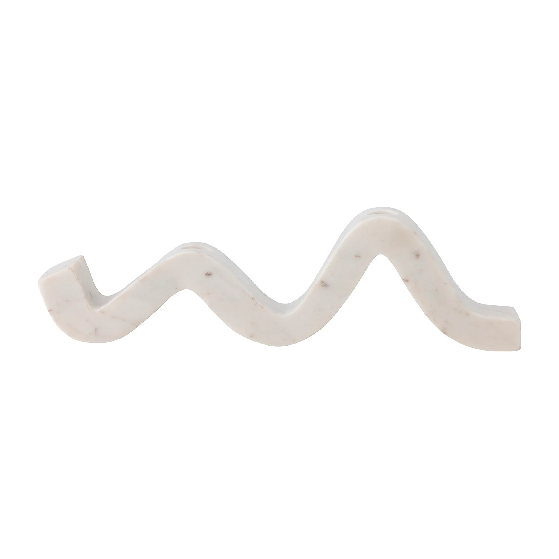 Peggy kynttilänjalka 37 cm, Valkoinen marmori Bloomingville