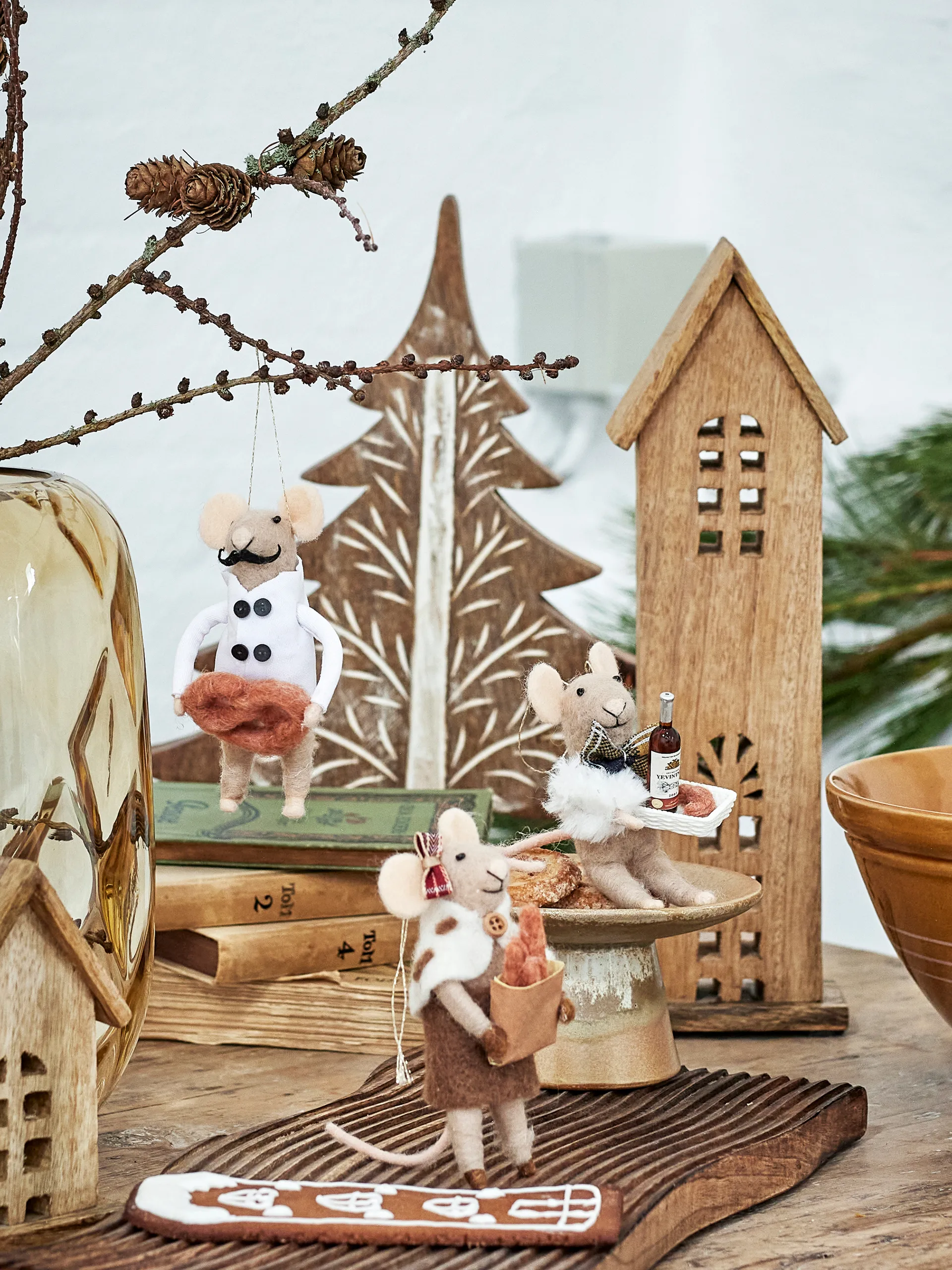 Peo joulukuusenkoriste villa 3 osaa, Luonto Bloomingville