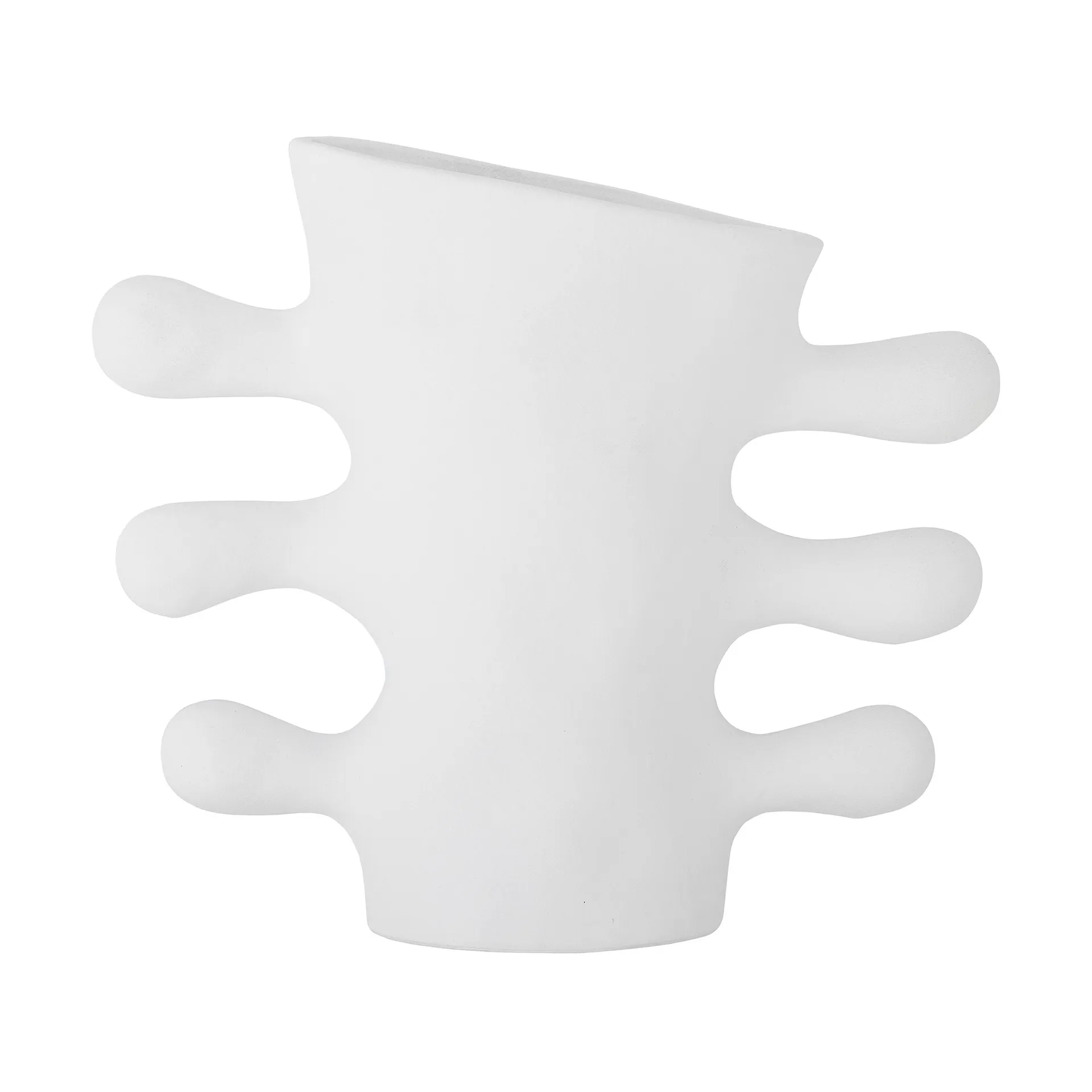 Pernilla vaasi 26 cm pitkä, Valkoinen Bloomingville