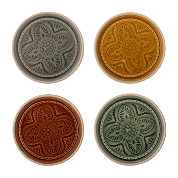 Rani lautanen Ø 11 cm 4 osaa - Harmaa-keltainen-ruskea-vihreä - Bloomingville