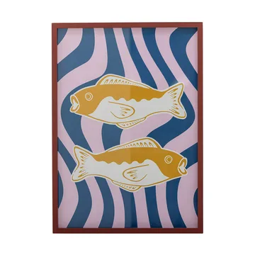 Remy-kuvitus kehystetty 50x70 cm - Ruusu - Bloomingville