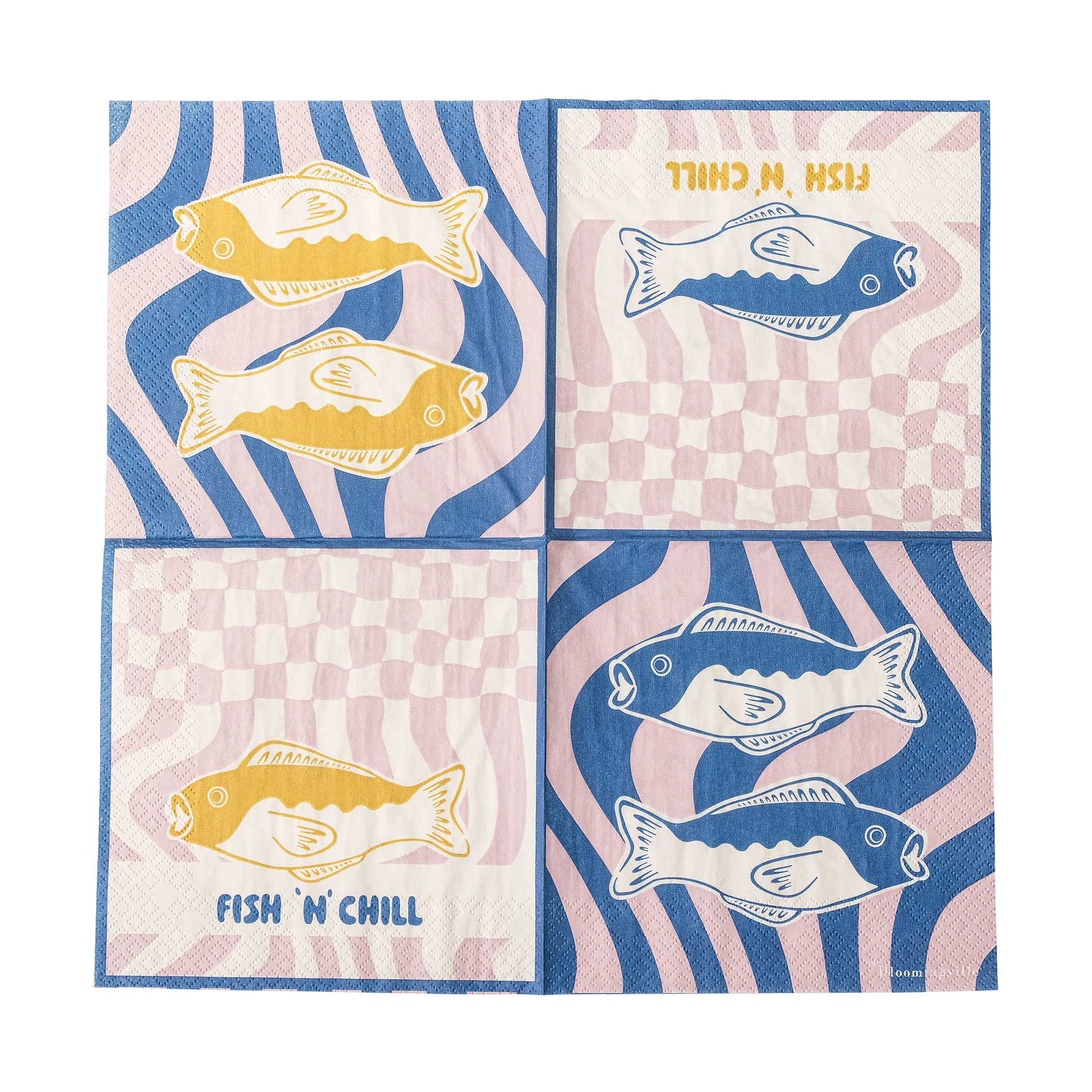 Remy paperinen lautasliina 20-pack, Sininen Bloomingville