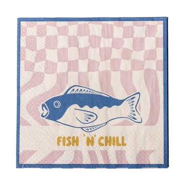 Remy paperinen lautasliina 20-pack - Sininen - Bloomingville