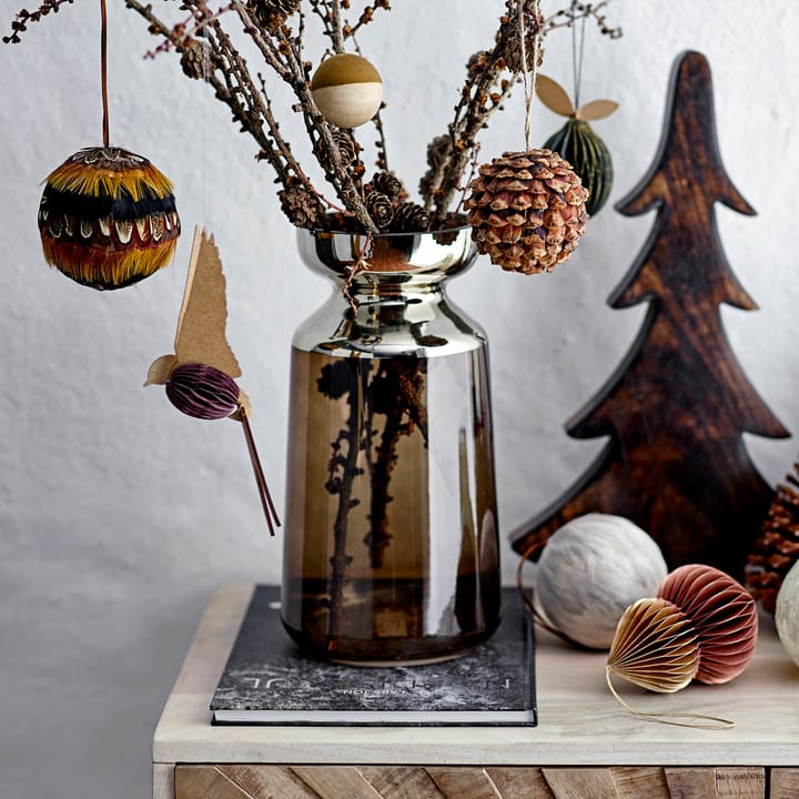 Romeo Pinecone Ornament -joulukoriste - Ruskea - Bloomingville