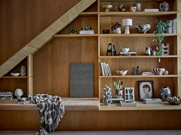 Salobre viltti puuvilla 160x130 cm - Musta - Bloomingville