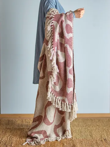 Salobre viltti puuvilla 160x130 cm - Ruskea - Bloomingville