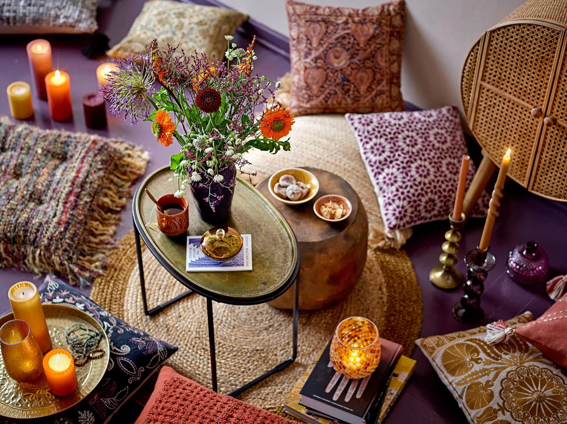 Shimmer kynttilät 4-pack, Ruskea Bloomingville