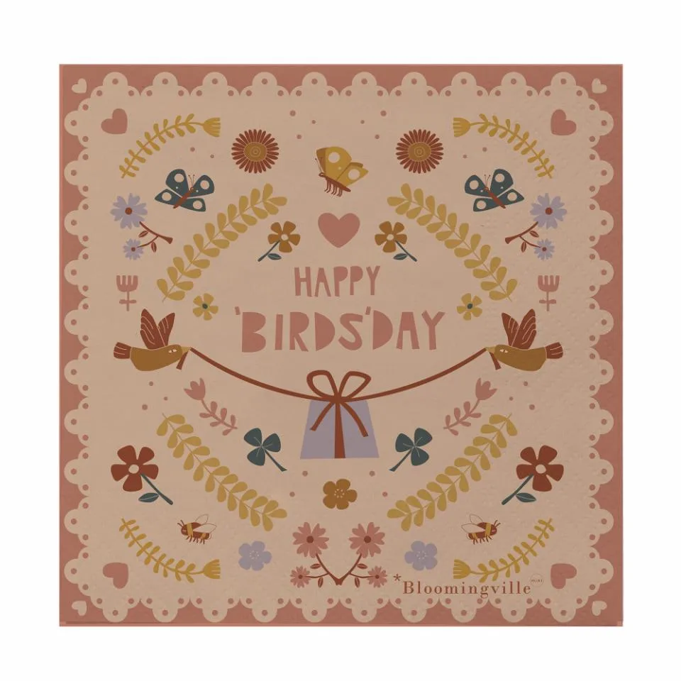 Siffe lautasliinat 20-pakkaus, Ruskea Bloomingville