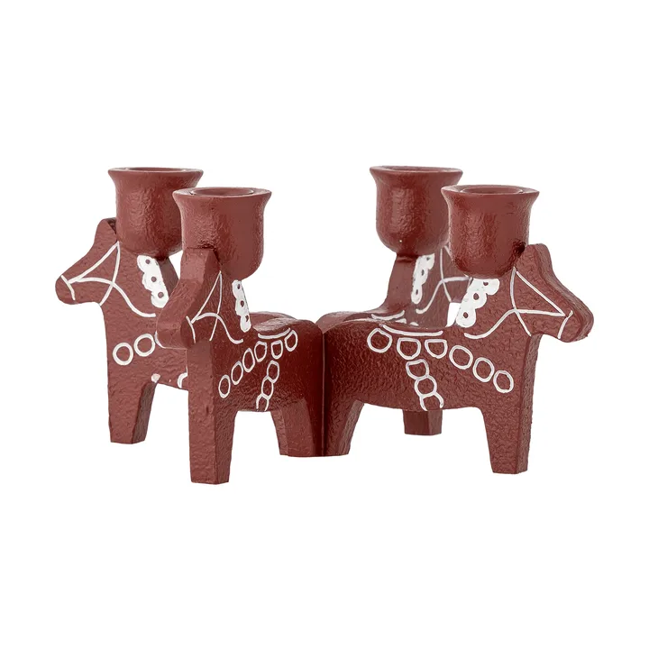 Siffer adventsljusstake - Punainen, 23 cm - Bloomingville