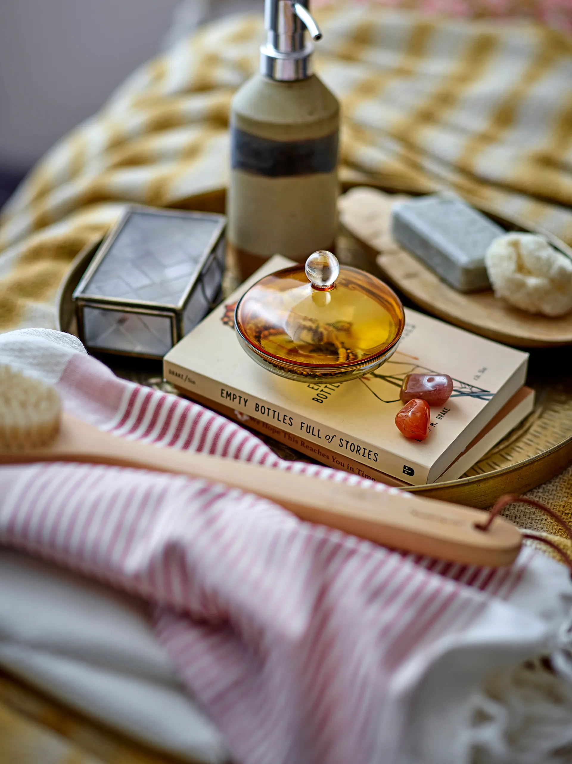 Solange saippuapumppu 19,5 cm, Luonnonvärinen Bloomingville