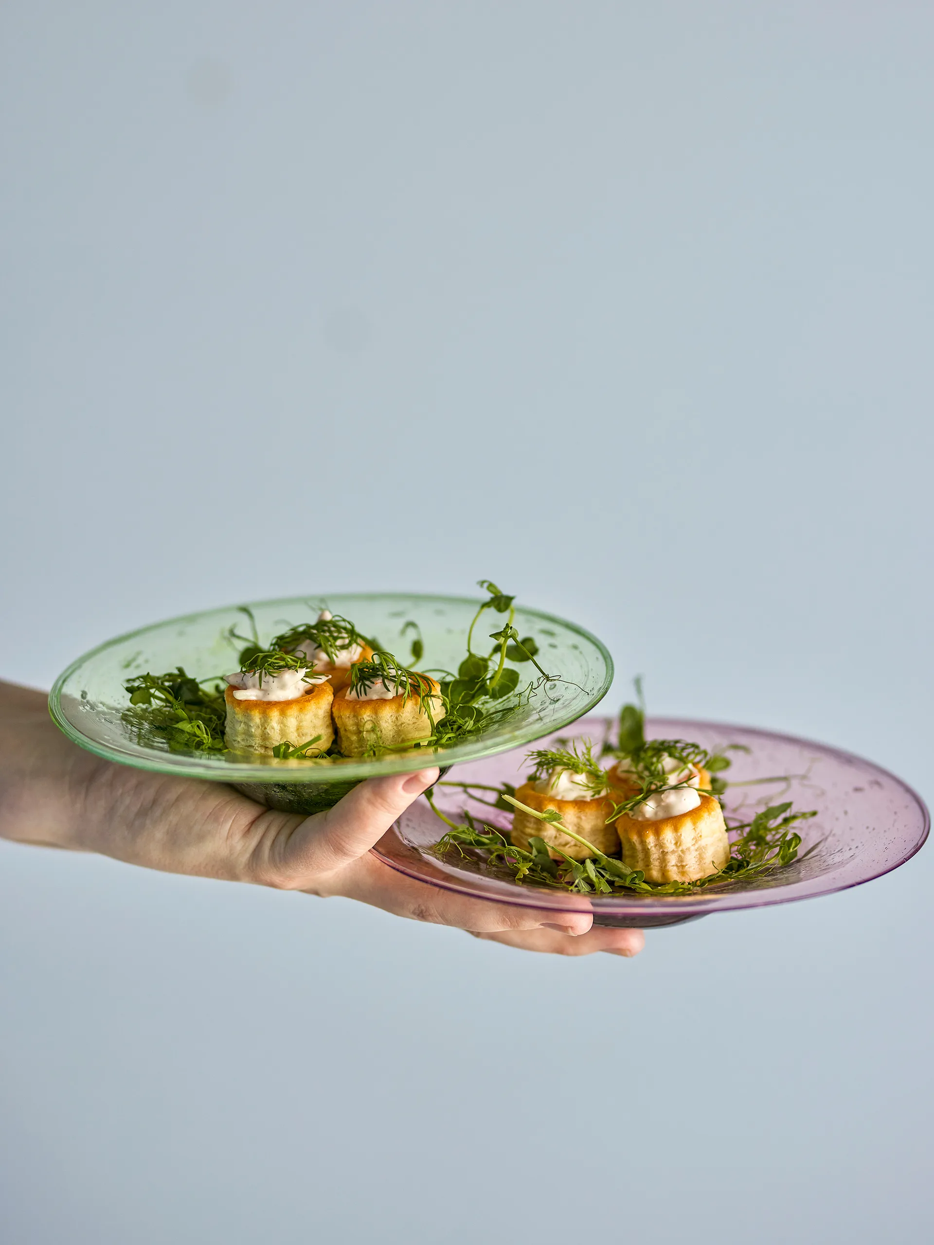 Sunil lautaset 2-pack, Vihreä Bloomingville