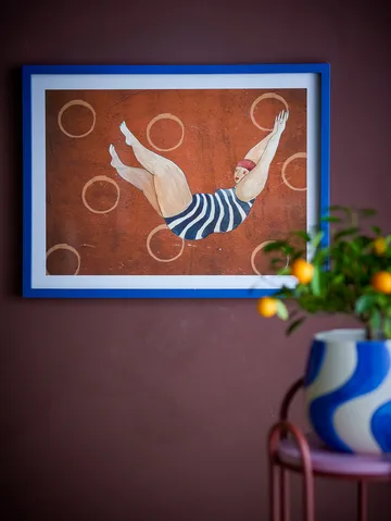 Svela-taideteos kehystetty 52x47 cm - Ruskea - Bloomingville