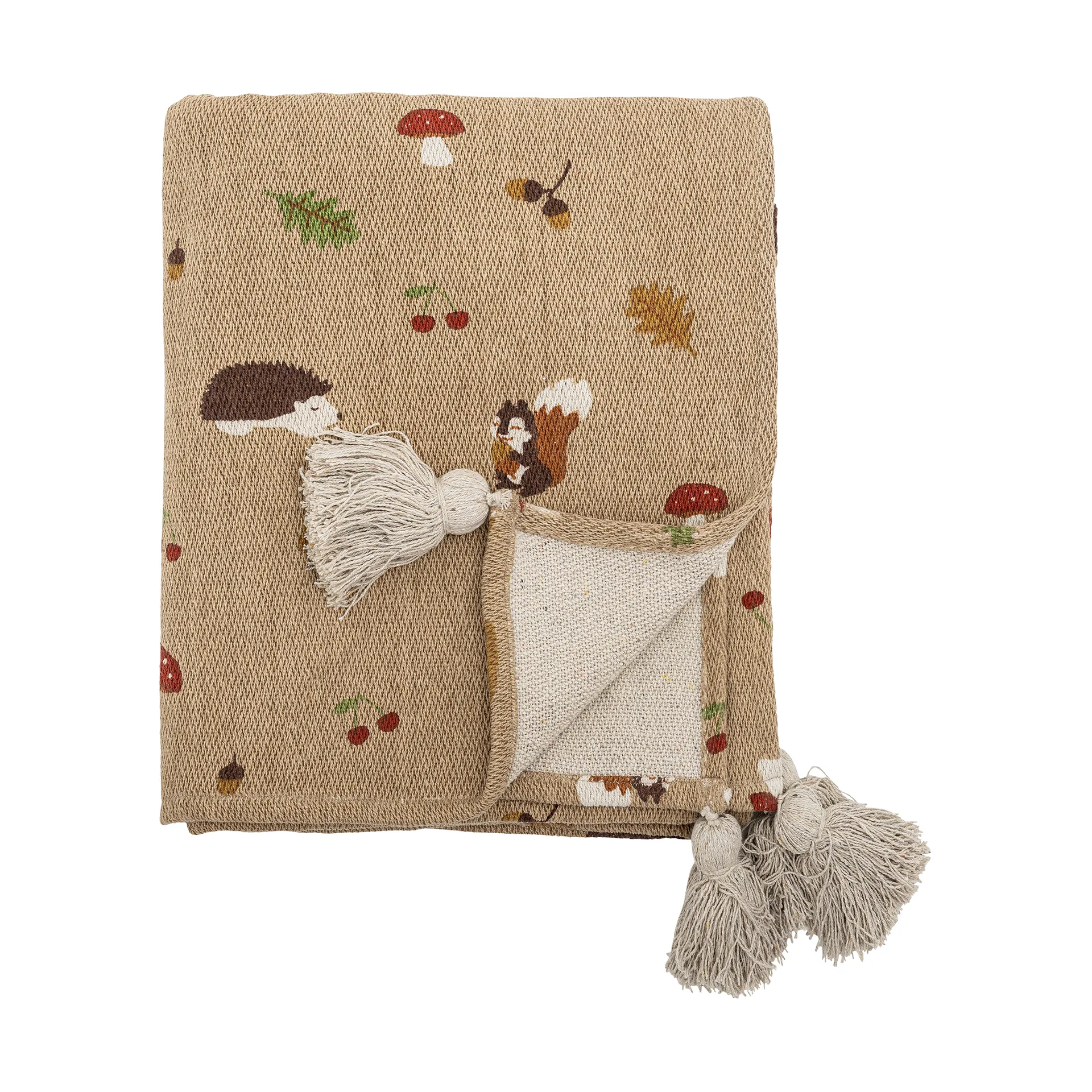 Syksy viltti 130x160 cm, Ruskea Bloomingville