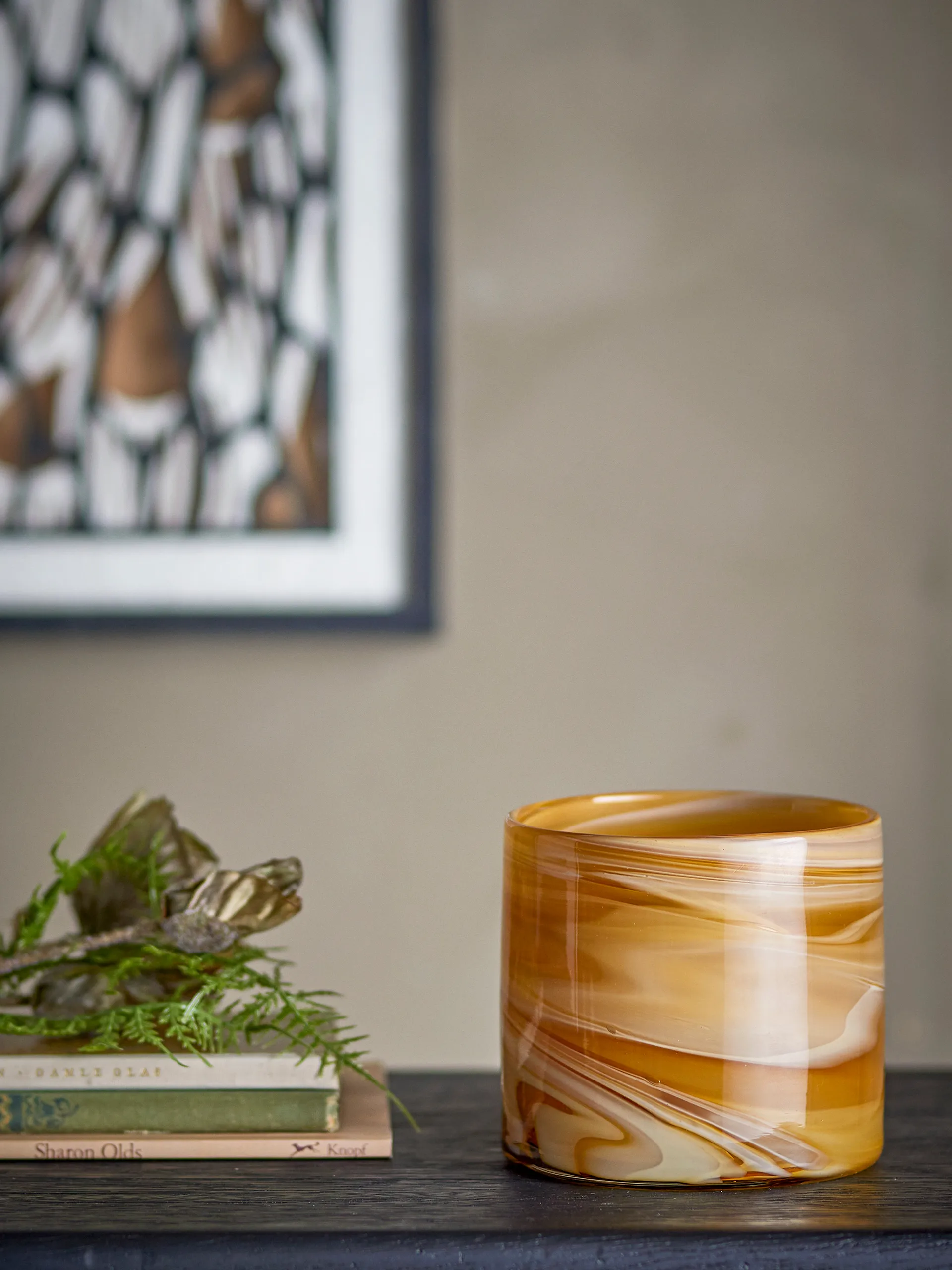 Sylas votive kynttilälyhty, Oranssi Bloomingville