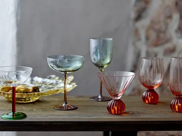 Taurin viinilasi 43 cl - Ruusunpunainen - Bloomingville
