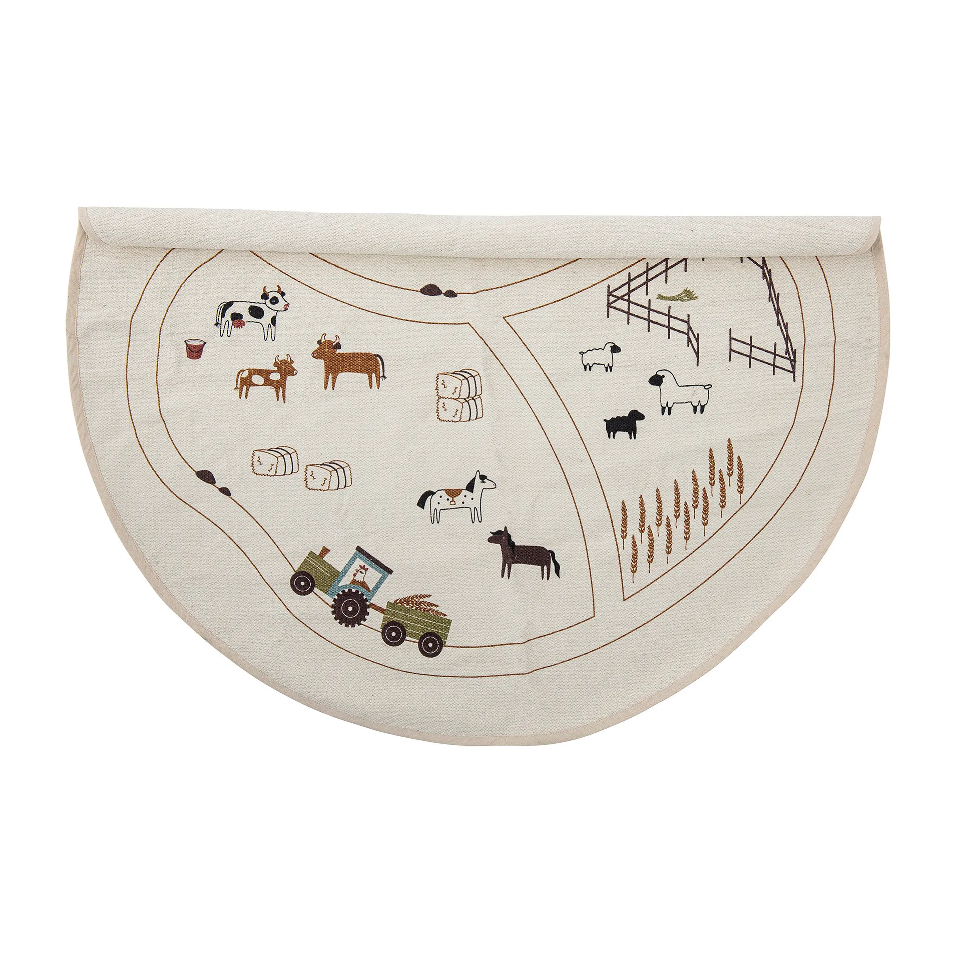 Thune matto Ø 130 cm, Luonnonvärinen Bloomingville