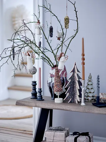 Twist kynttilät 2-pack - Ruskea - Bloomingville