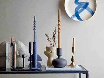 Twist kynttilät 2-pack - Ruskea - Bloomingville