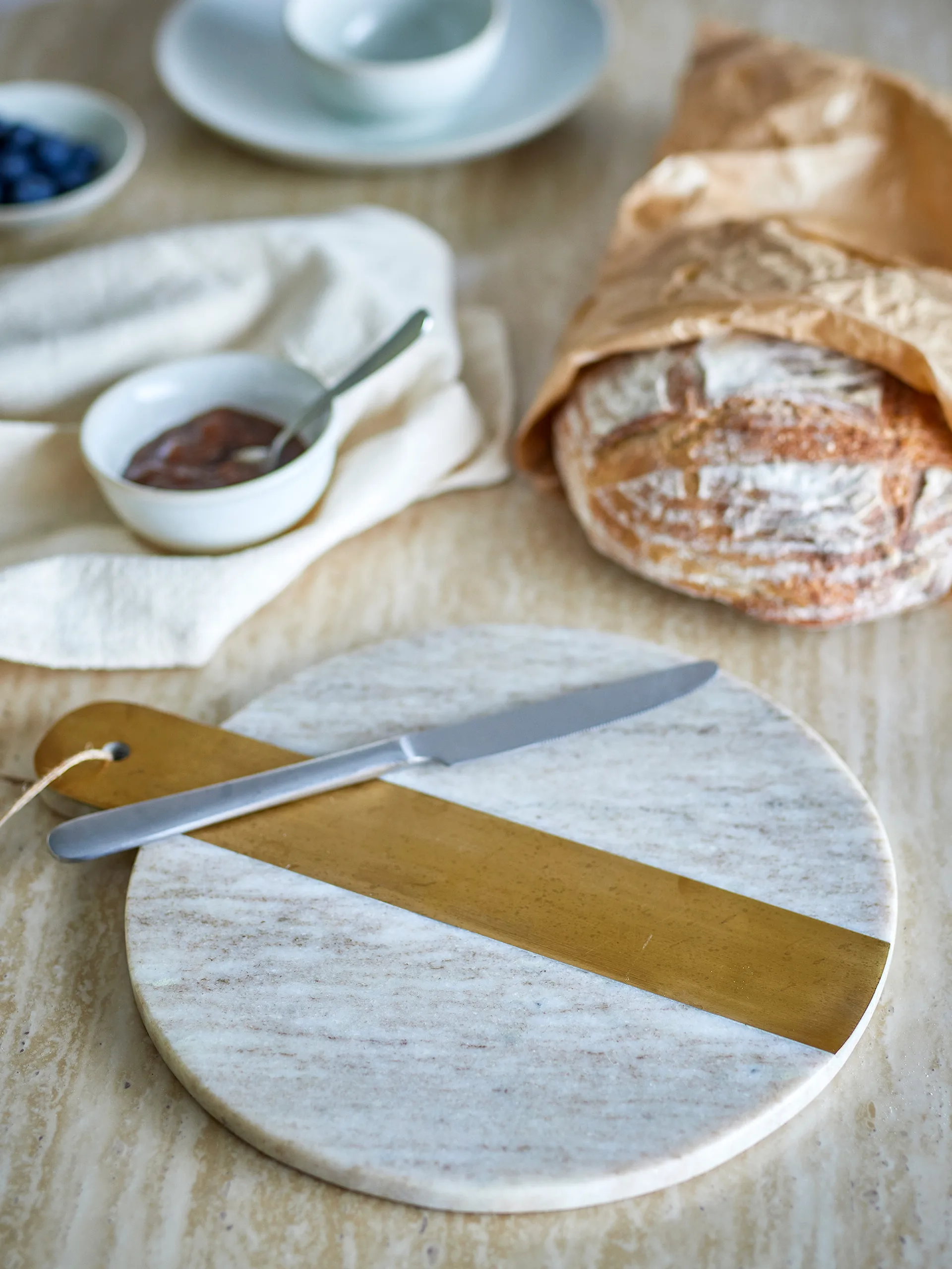 Villette leikkuulauta marmori 25x30,5 cm, Luonnollinen Bloomingville