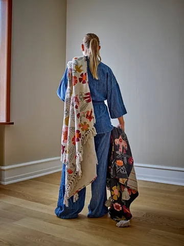 Vivielle viltti - Monivärinen, 160x130 cm - Bloomingville