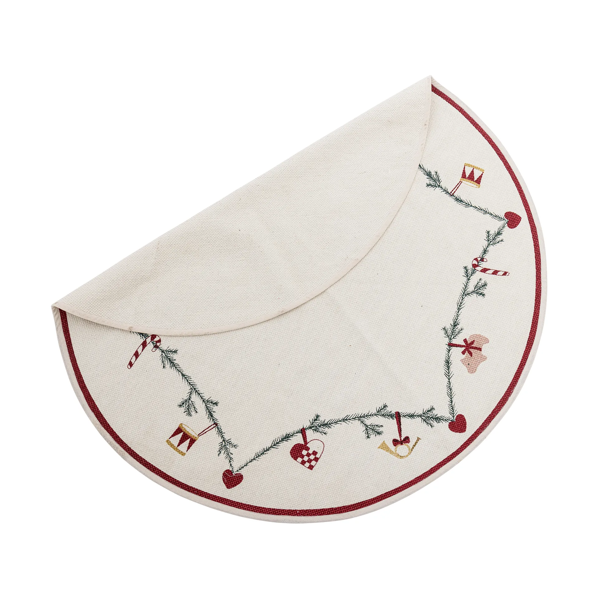 Yule joulukuusen matte Ø110 cm, Punainen Bloomingville
