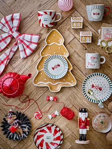 Yule lautanen Ø16 cm - Luonnollinen punainen - Bloomingville