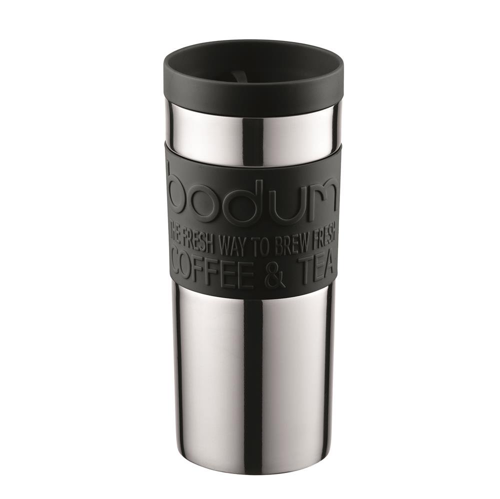 Bodum Travel Mug kromi pieni musta | Skandinaavinen Sisustus | Termosmukit | Musta