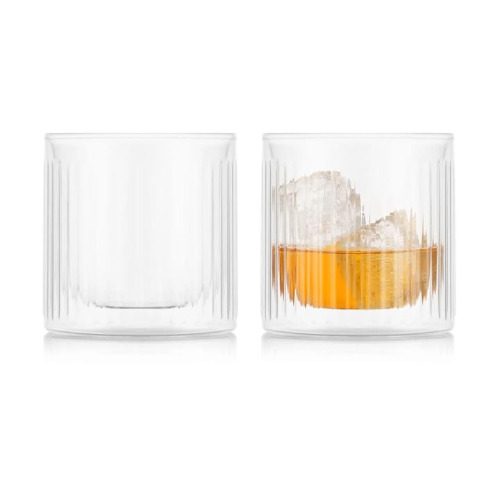 Douro Bar kaksiseinäinen viskilasi 30 cl 2-pakkaus - Kirkas - Bodum