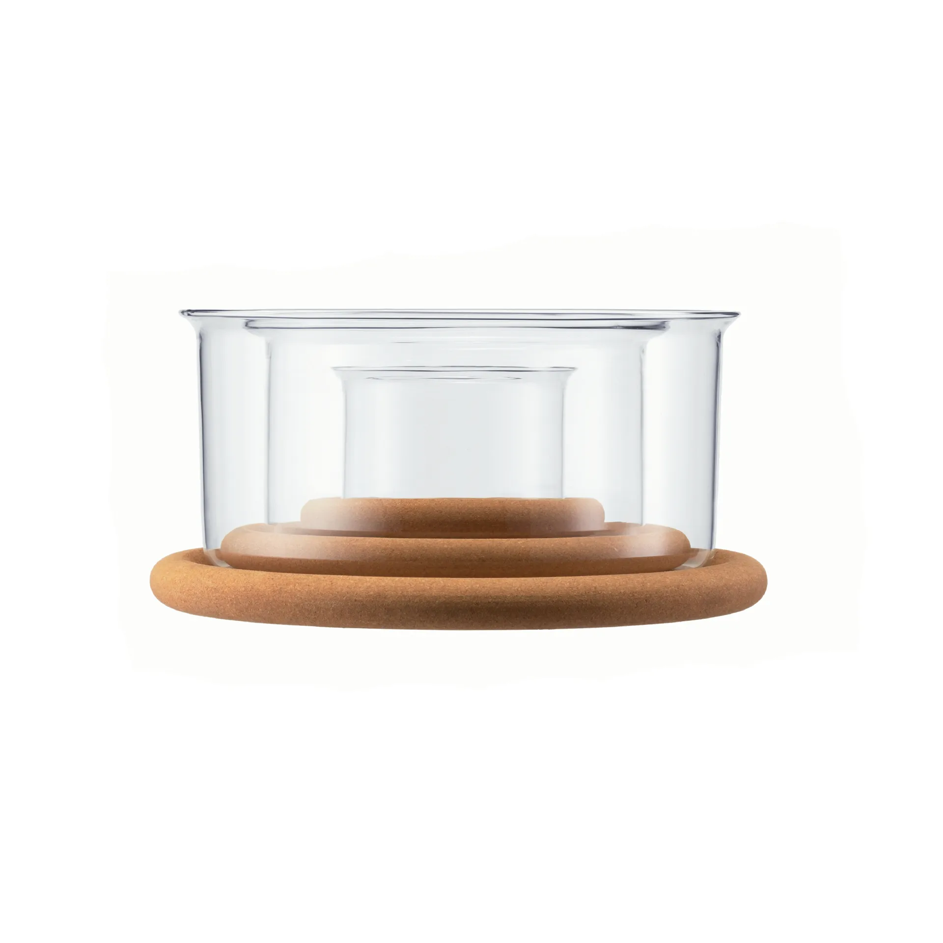 Hot Pot -kulhosetti korkkikannella 3-pakkaus, Lasi Bodum