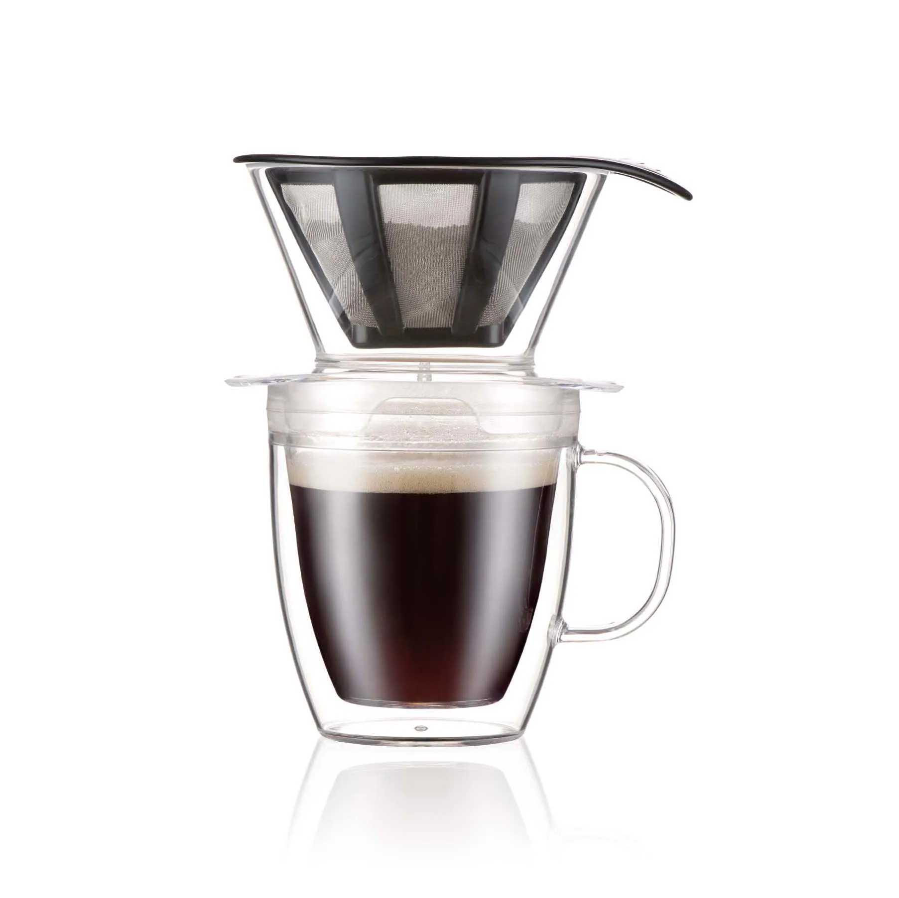 Pour Over kahvikannu suodattimella 35 cl, Läpinäkyvä Bodum