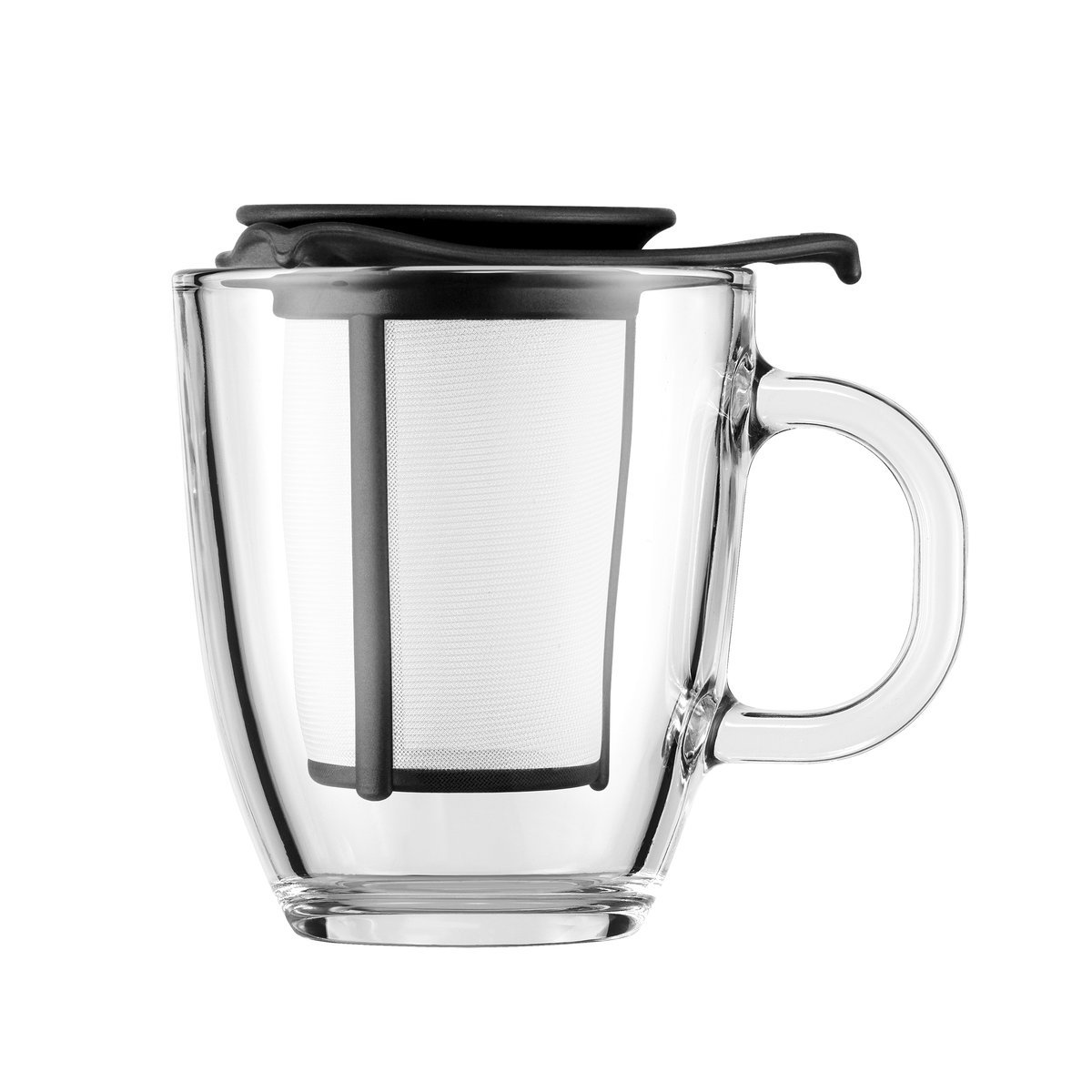 Bodum Yo-Yo teekuppi sihdillä musta | Skandinaavinen Sisustus | Teekupit | Musta