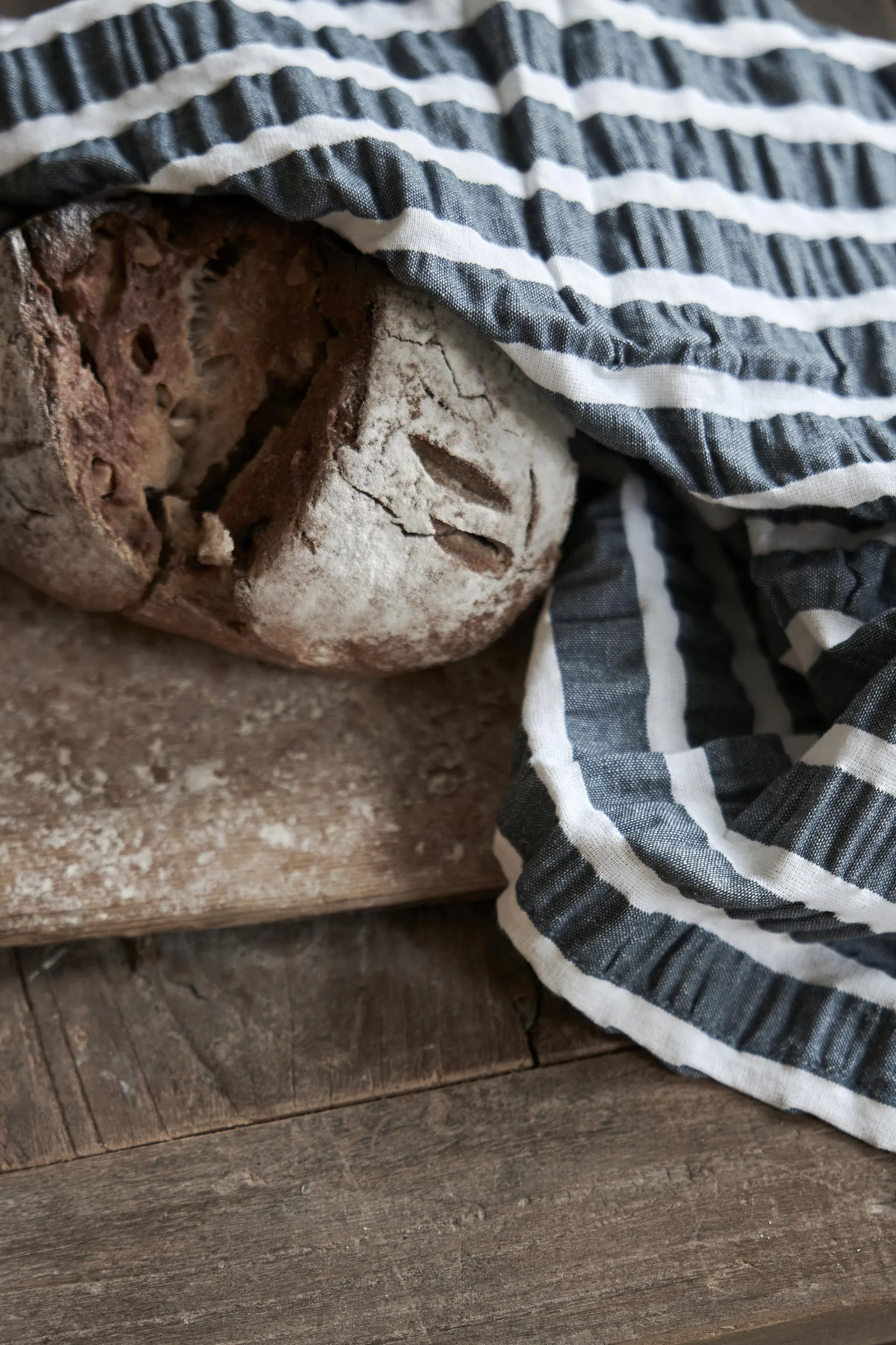 Alina keittiöpyyhe 50x70 cm, Sininen-valkoinen Boel & Jan