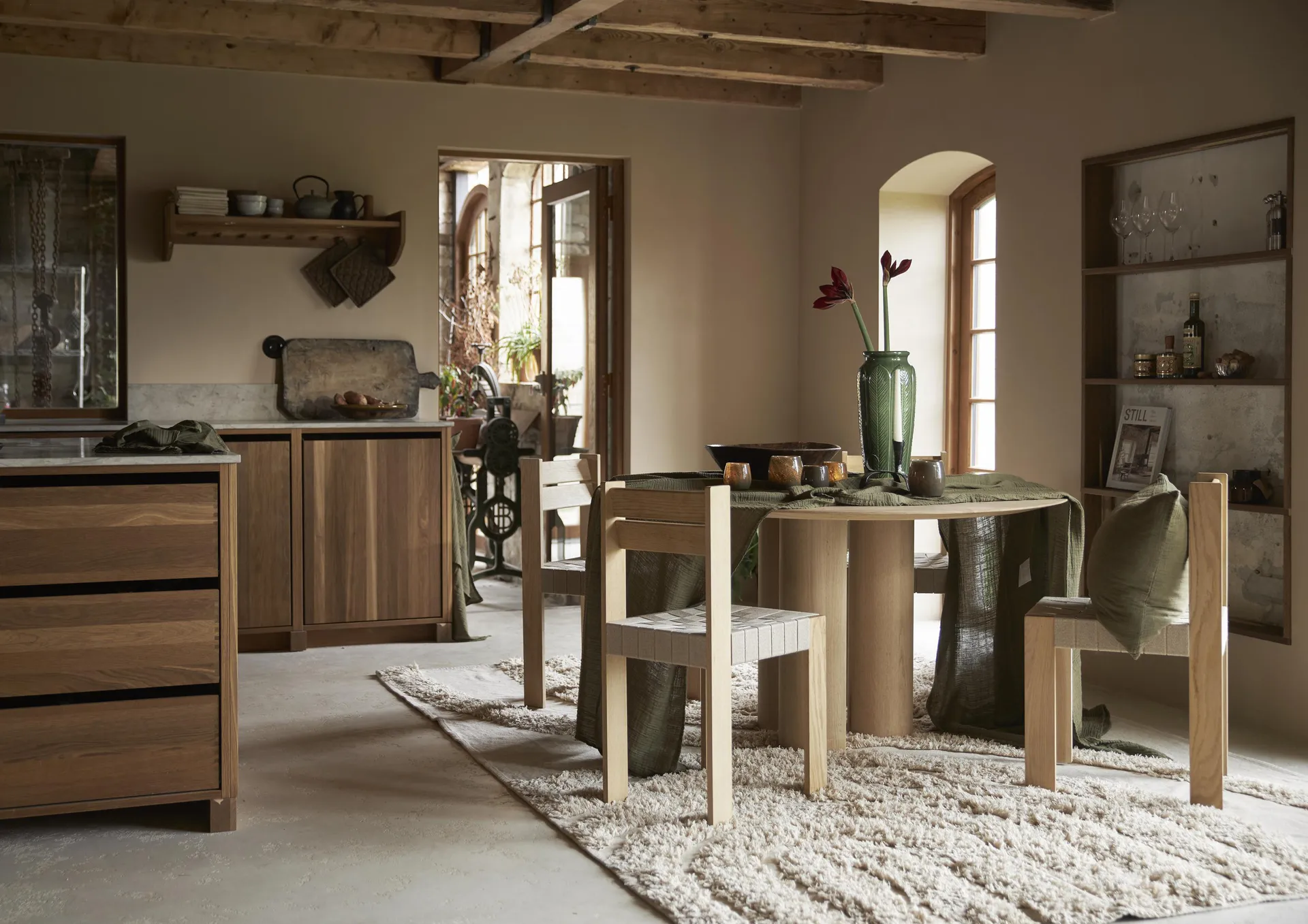 Astrid lautasliina 40 x 40 cm 4-pakkaus, Vihreä Boel & Jan