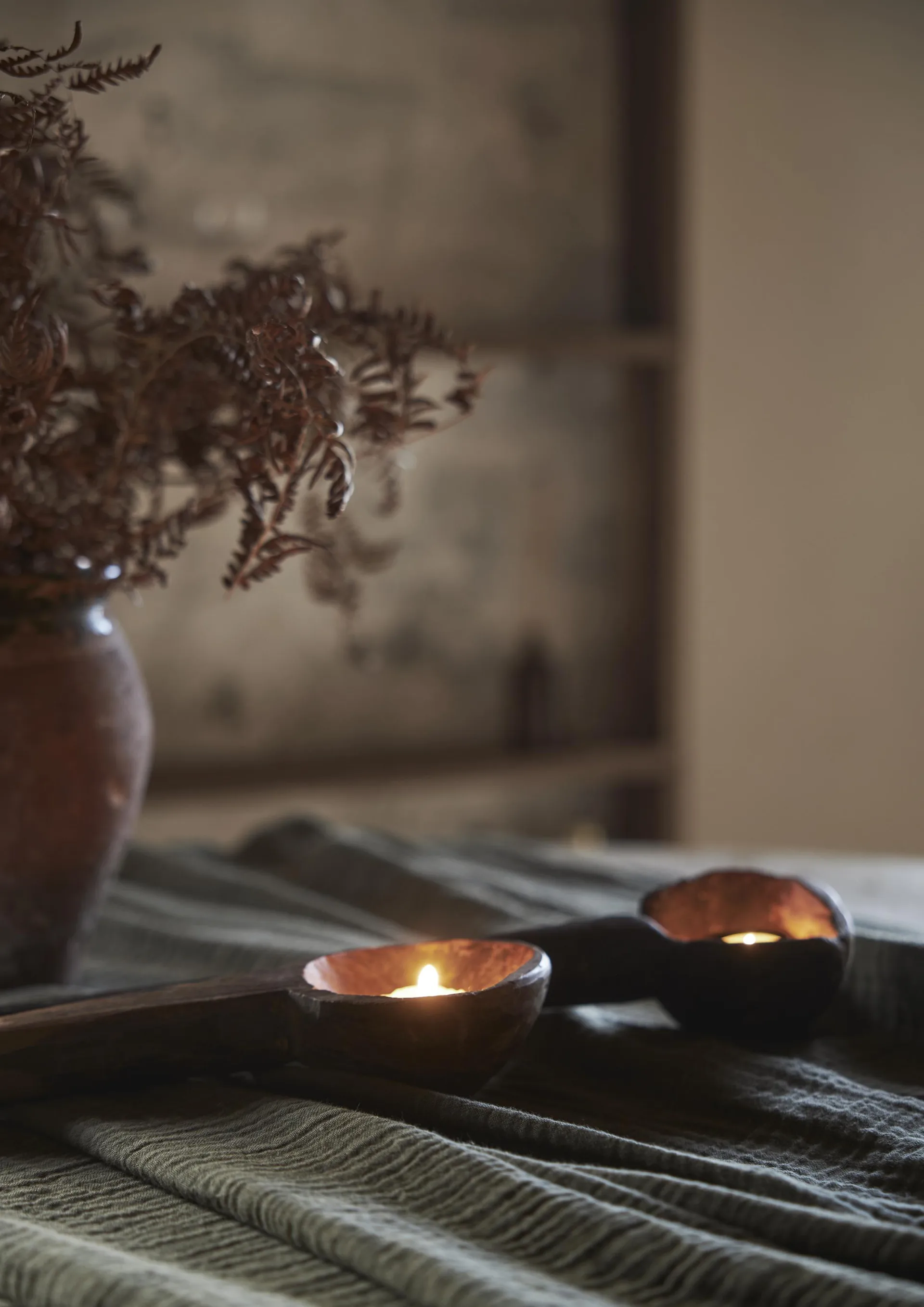 Astrid pöytäliina 150 x 310 cm, Tummanvihreä Boel & Jan