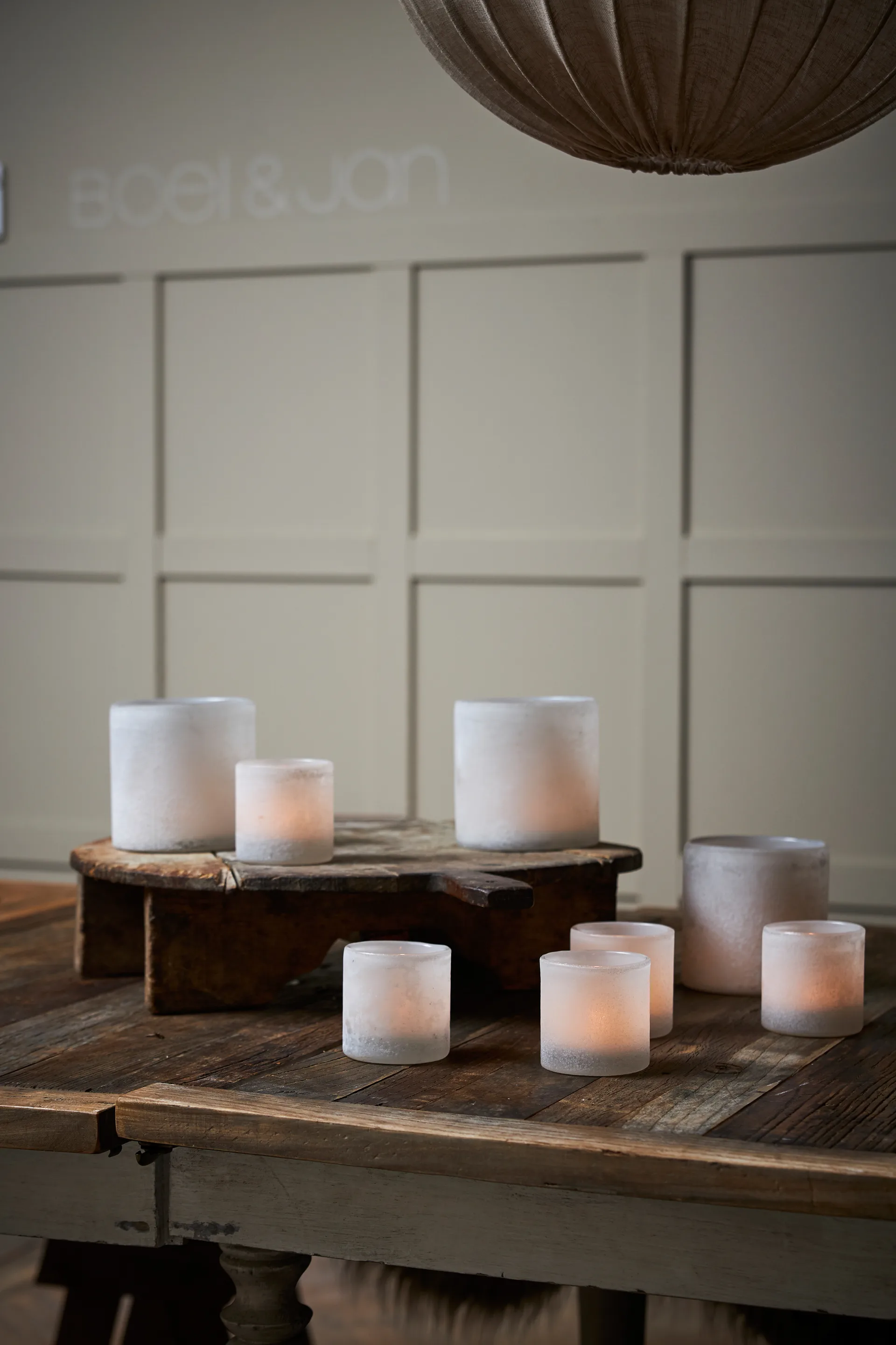 Bungenäs Kynttilälyhty Ø 12,5 cm, Valkoinen Boel & Jan