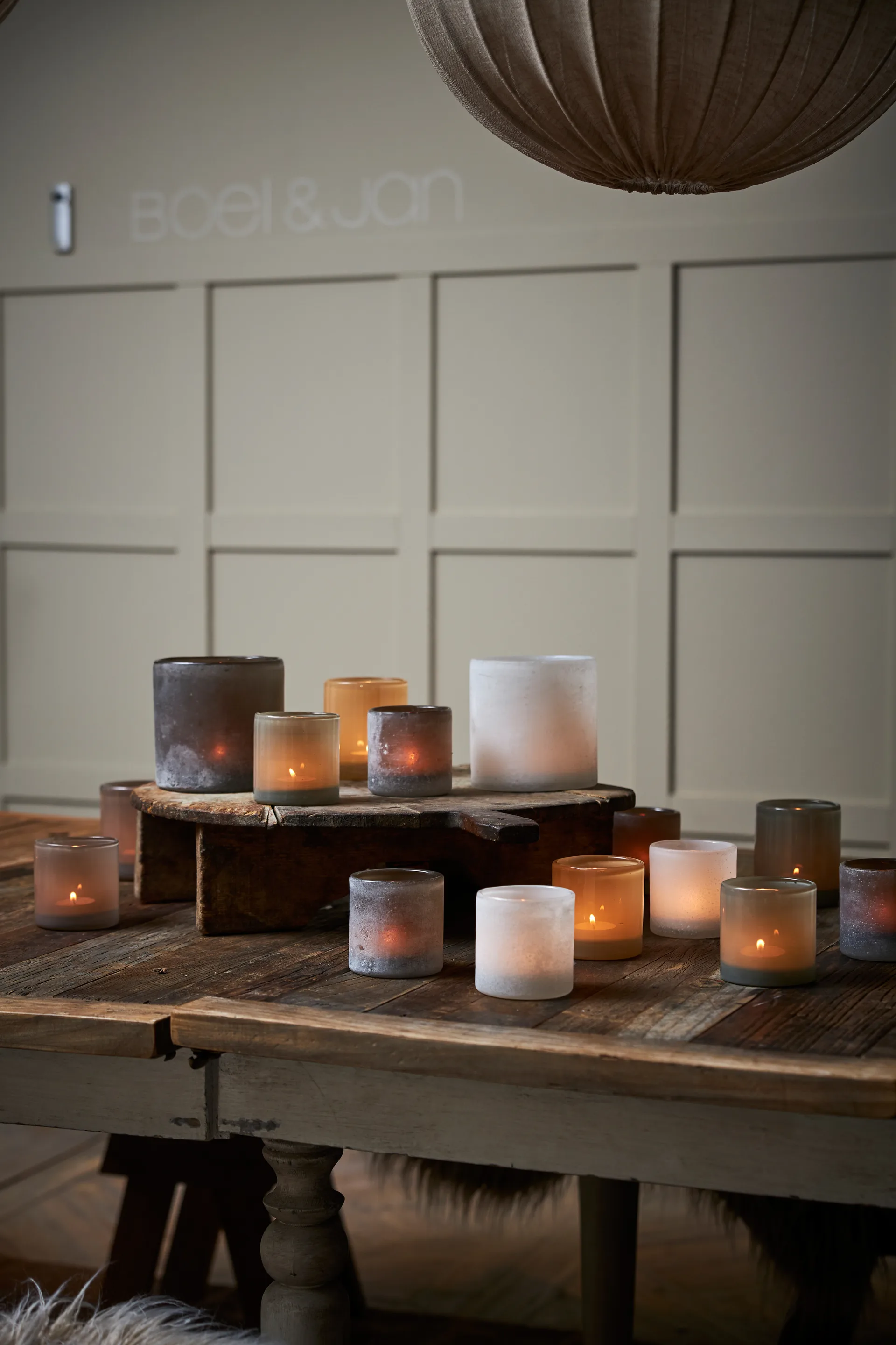 Bungenäs Kynttilälyhty Ø 12,5 cm, Valkoinen Boel & Jan