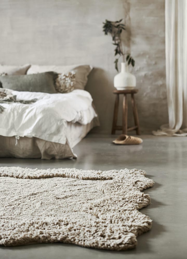 Curly puuvillamatto, 200x300 cm, Beige Boel & Jan