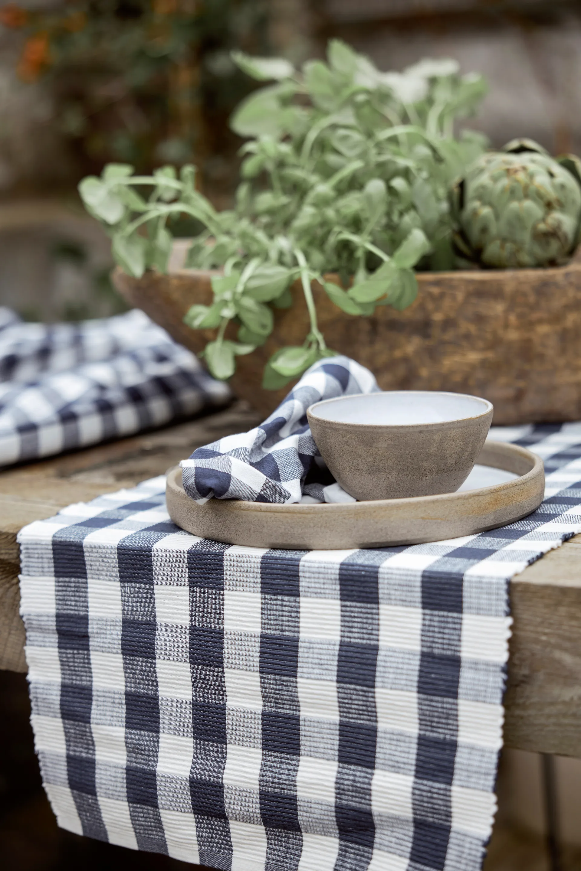 Grete kaitaliina 35 x 120 cm, Sininen Boel & Jan